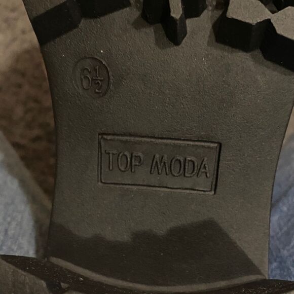 TOP Moda Leopard Lace-Up Boots - Picture 8 of 8